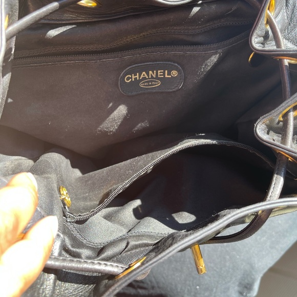 Vintage Chanel Backpack w/Lambskin Leather - Picture 14 of 16